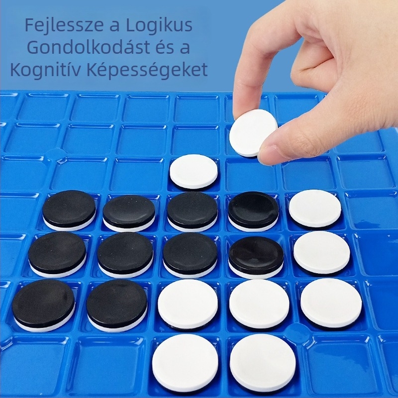 Othello-stílusú oktatási társasjáték gyerekeknek — interaktív családi asztali játék, műanyagból készült, 4–6 éveseknek, szellemi fejlődés