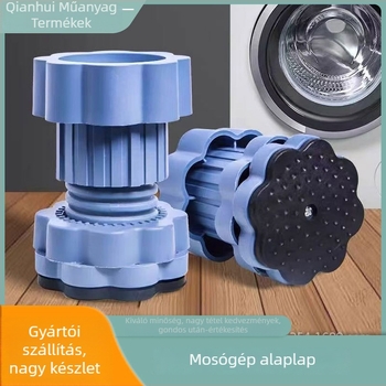 Mosógép lábaihoz alap – csúszásgátló, ütésálló, emelő talppal, készülékek lábaihoz legfeljebb 4.7 cm (modern minimalist dizájn)