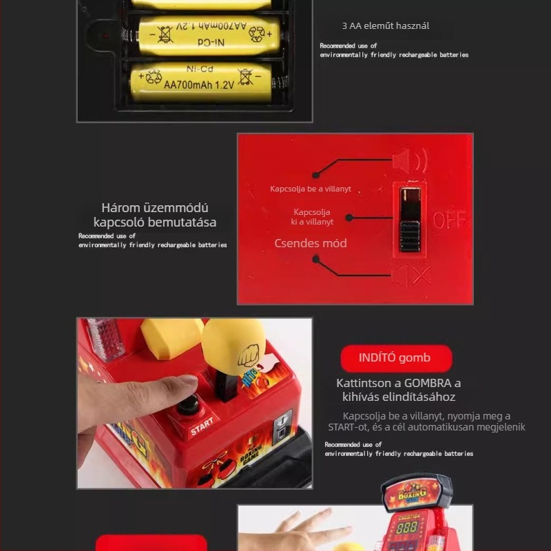 Plasztikból készült mini asztali ujjszínház — belső interaktív játék elasztikus ujjak számára, közösségi használatra, 7–14 és 15–35 éveseknek, átlátszó ablakos csomagolás