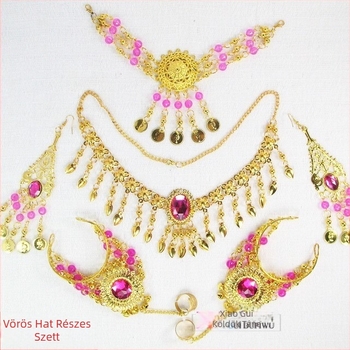 Hasdánc fejfedő – fém indiai táncos fejfedő, Xiaogui márka, uniszex, szabályos lánc, fém medál, téli 2024