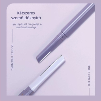 Női szemöldök-trimmelő készlet – kezdő eszköz, biztonságos, karcolásálló ABS fogantyúval