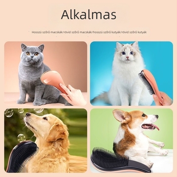 Kutyaápoló fésű Toy Poodlenek, speciális masszázs fésű kis testű kutyáknak, szőrzet tisztító és szálak eltávolítására szolgáló eszköz