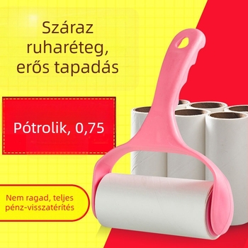 Műanyag ragadós szösz-eltávolító roller – haj- és szösz eltávolítás, modern minimalista dizájn, magáncímke opció