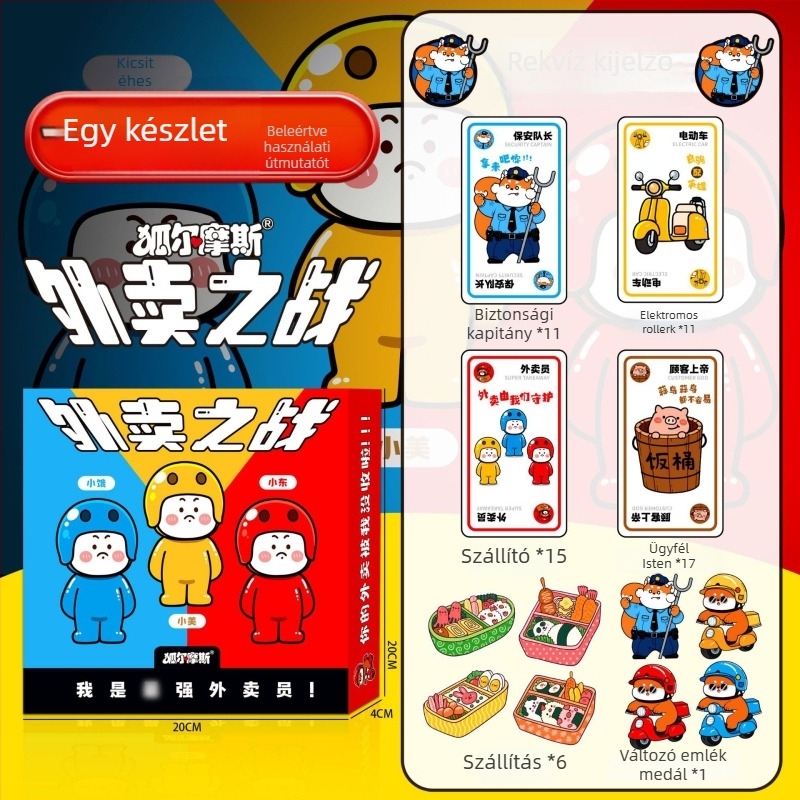 Fox Holmes asztali játék kártyákkal – papír, puzzle