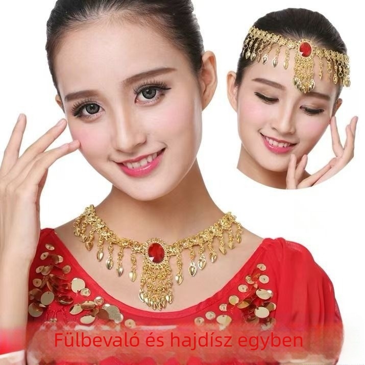 Fejre viselhető Belly Dance ékszer – gyöngylánc műgyantából, kézzel készített, 2025 ősz kiadás