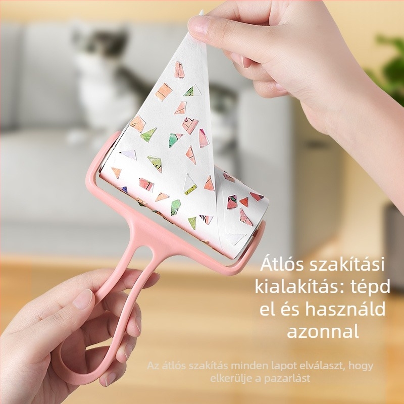 Ragasztó görgő ruhákról és háziállatok szőrének eltávolítására – cserélhető papírok