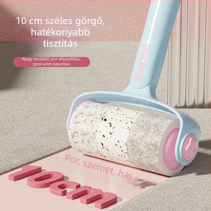 Ragasztó ruhaszösz-roló – Levehető görgő, műanyag test, saját márka, import nélkül