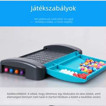 Logikai puzzle társasjáték Zhuji jelszó feltöréséhez – kettős interakció, műanyag anyag, szellemi fejlődés, szülő-gyermek interakció