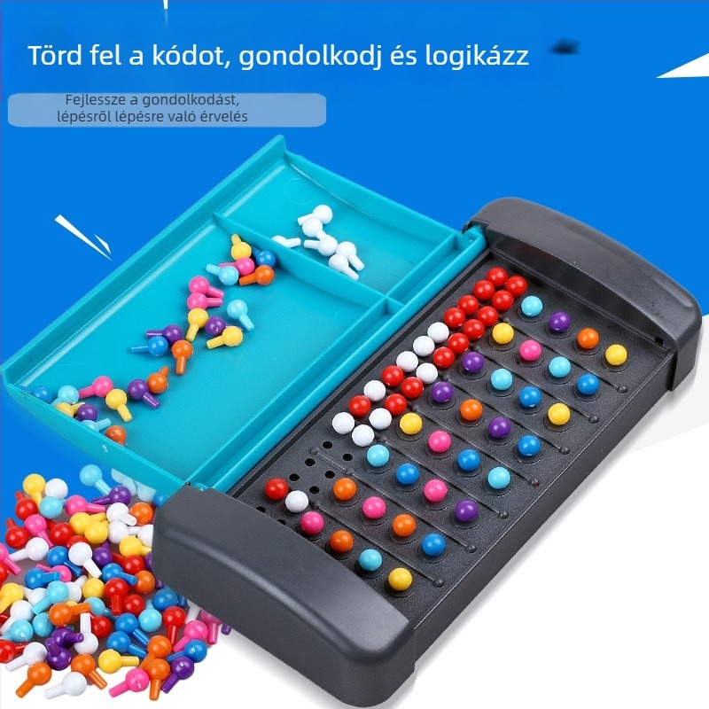 Logikai puzzle társasjáték Zhuji jelszó feltöréséhez – kettős interakció, műanyag anyag, szellemi fejlődés, szülő-gyermek interakció