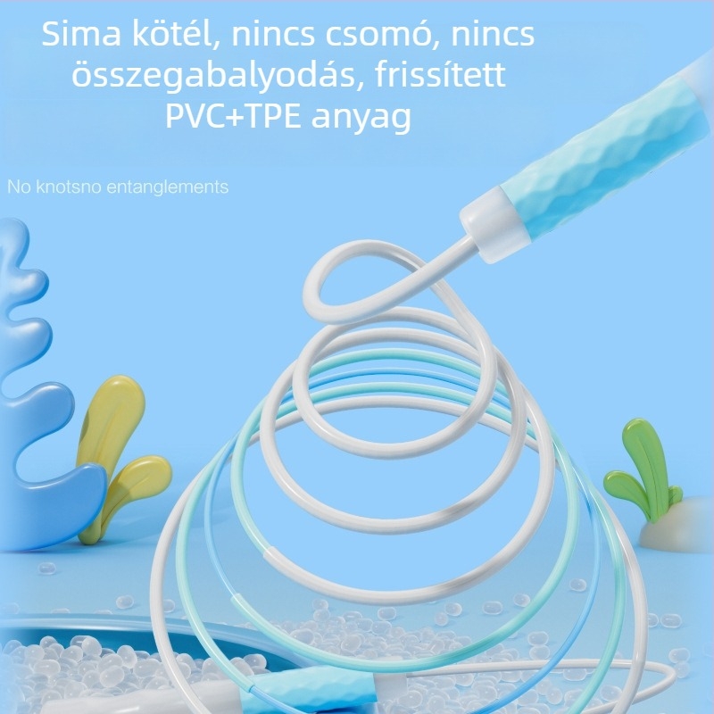 Ugrókötél, állítható, PU anyagú, gyermekek és diákok számára