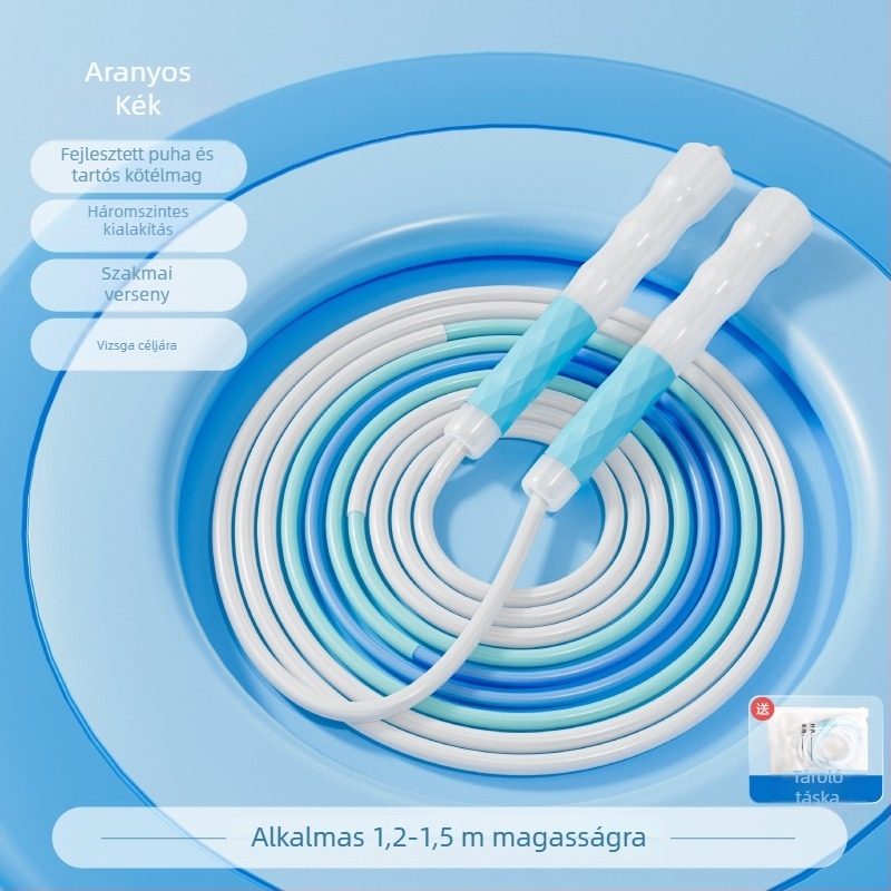 Ugrókötél, állítható, PU anyagú, gyermekek és diákok számára
