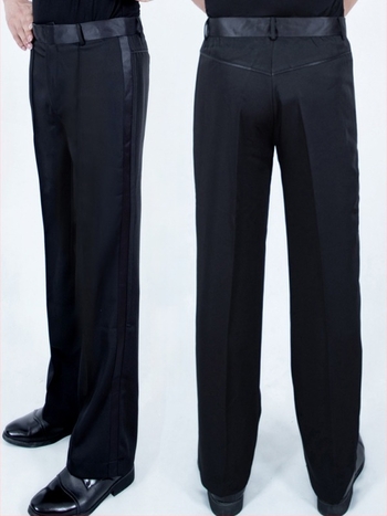 Férfi táncpantalón - bambuszszén rost, 80% poliészter, színpadi bemutatókhoz, latin és modern táncokhoz