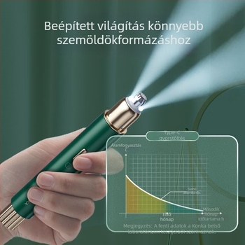 Konka szemöldök-trimmelő, rozsdamentes acél, vezeték nélküli, USB-alapú elektromos készülék otthoni használatra