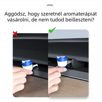 Tesla Model Y/3 légcsatorna-clip adapter — ABS, Snap-on telepítés, illeszkedik a műszerfalhoz, modell TSL1585