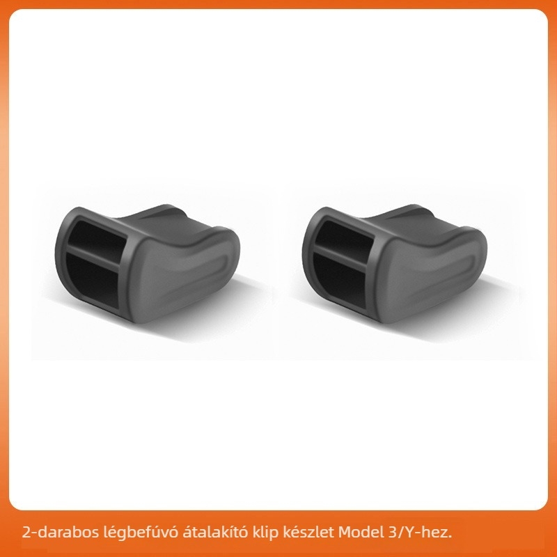 Tesla Model Y/3 légcsatorna-clip adapter — ABS, Snap-on telepítés, illeszkedik a műszerfalhoz, modell TSL1585