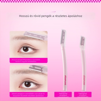 Peach and Wild Szemöldök-trimmelő készlet biztonságos pengével, karcolás elleni, éles és sima formázás kezdőknek