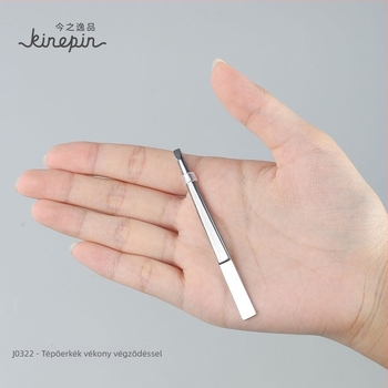 Szemöldökcsipesz sík végű — Rozsdamentes acél, 8,1 cm, uniszex