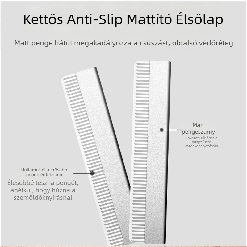 Many Beautiful szemöldök vágó kés - rozsdamentes acél - többfunkciós szépségápolási eszköz