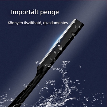 Férfi szemöldök- és arctrimer mikro-hálóval, biztonságos kivitel, rozsdamentes acél, mindennapi használatra