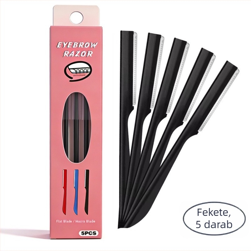 Férfi szemöldök- és arctrimer mikro-hálóval, biztonságos kivitel, rozsdamentes acél, mindennapi használatra