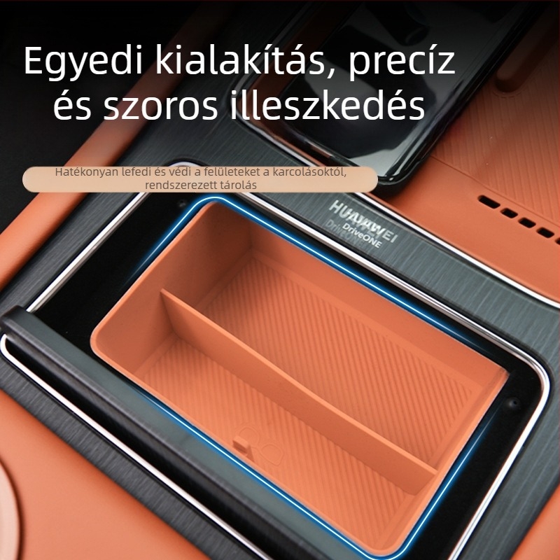 Wenjie M8 központi paneléhez illeszkedő szilikon kis tároló doboz pohártartó védőbetéttel