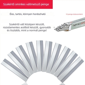 Egyszer használatos szemöldök-trimmer rozsdamentes acél pengével, szemöldök tetováláshoz és sminkhez
