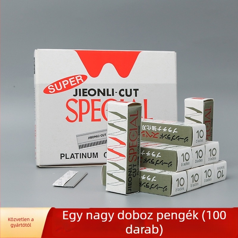 Szemöldök vágó kés készlet, 100 db, acél, kezdőknek