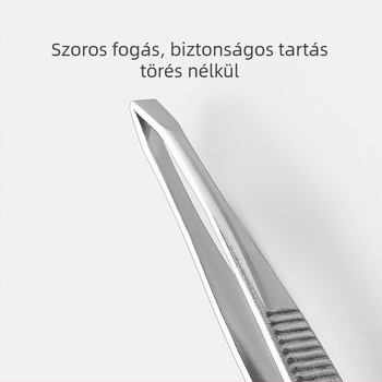 Szemöldökformázó készlet, szemöldökcsipesz és olló – rozsdamentes acélból, kezdőknek