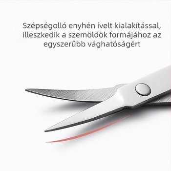 Szemöldökformázó készlet, szemöldökcsipesz és olló – rozsdamentes acélból, kezdőknek
