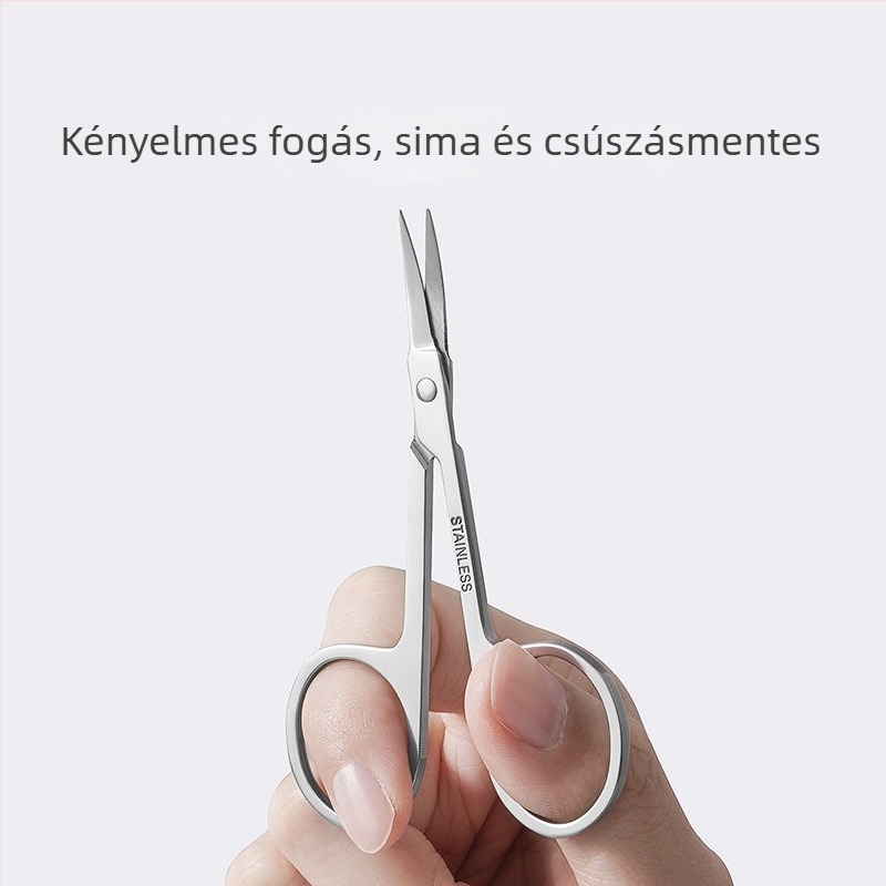 Szemöldökformázó készlet, szemöldökcsipesz és olló – rozsdamentes acélból, kezdőknek
