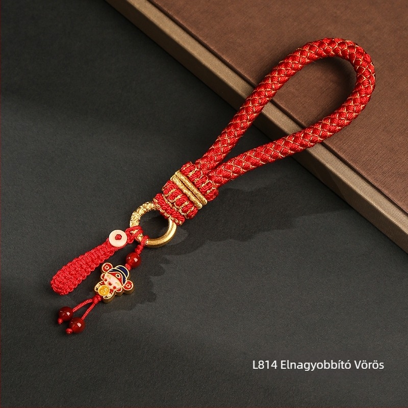Dragon Knot DC0916 autókulcstartó medál — kézzel szőtt poliészter
