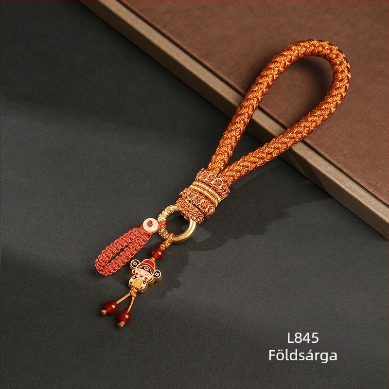 Dragon Knot DC0916 autókulcstartó medál — kézzel szőtt poliészter
