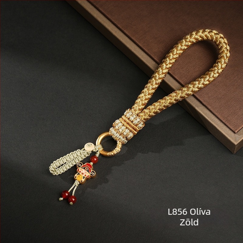 Dragon Knot DC0916 autókulcstartó medál — kézzel szőtt poliészter