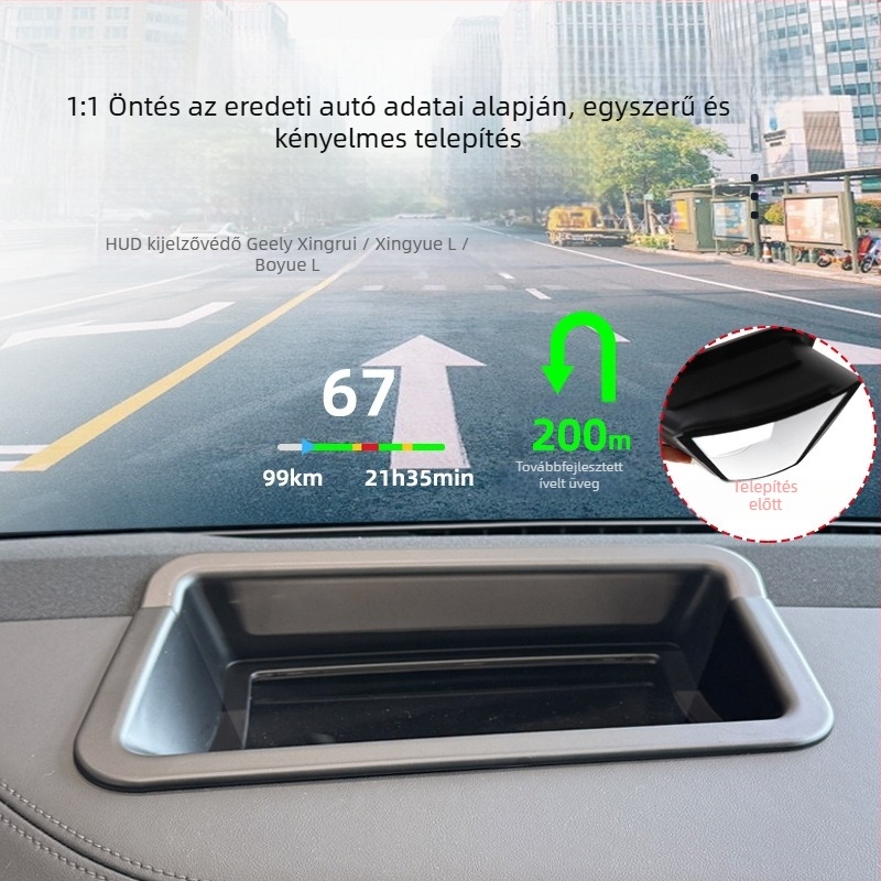 HUD kijelző védőfedél Geely Xingrui, Xingyue L és Boyue L modellhez – műszerfal porvédő tartozék