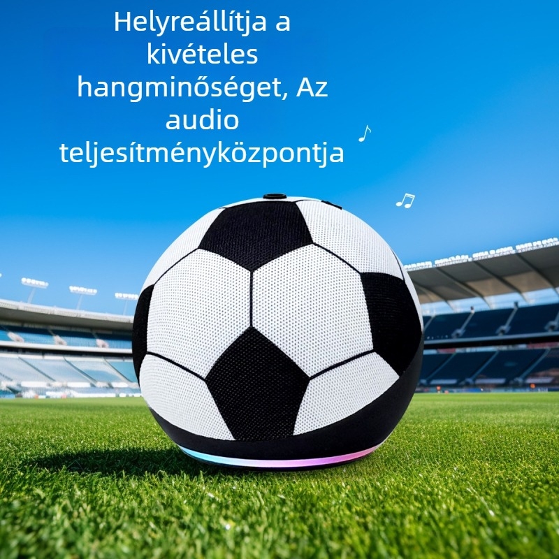 Alaxe Pro vezeték nélküli Bluetooth hangszóró — hordozható asztali és kültéri használatra, TWS mélysugárzó, beépített akkumulátor, RGB világítás