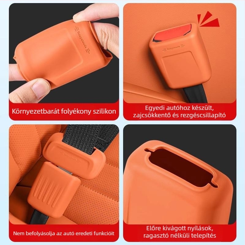 Biztonsági öv csatlakozóház védőfedője, modell M9207, akril, típus: autótelefon-tartó