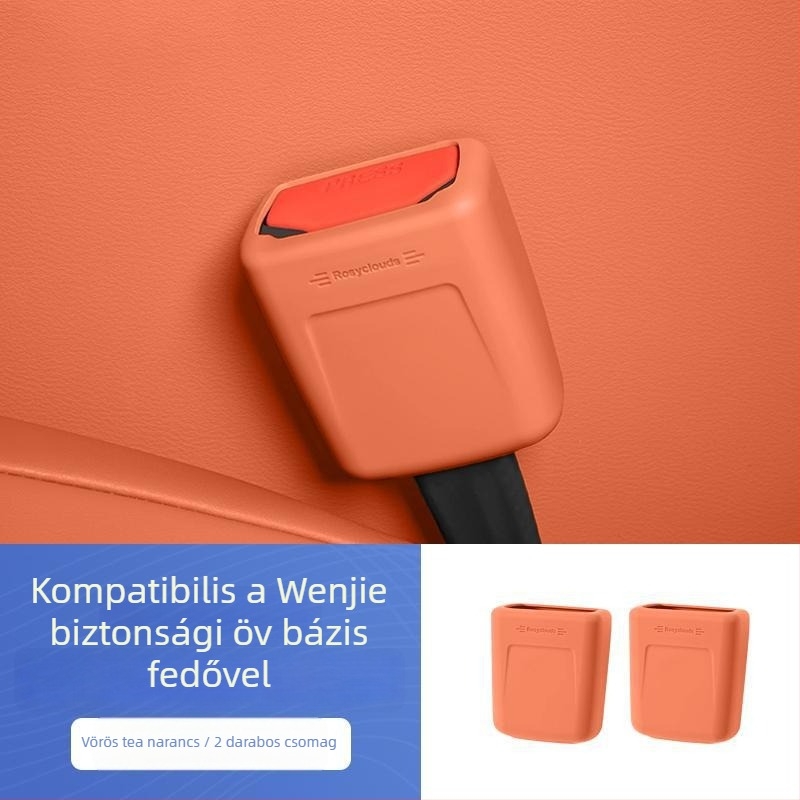 Biztonsági öv csatlakozóház védőfedője, modell M9207, akril, típus: autótelefon-tartó