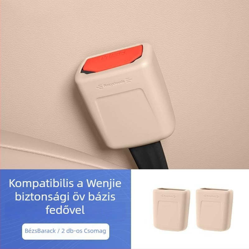 Biztonsági öv csatlakozóház védőfedője, modell M9207, akril, típus: autótelefon-tartó