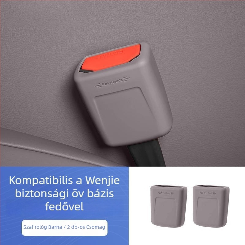 Biztonsági öv csatlakozóház védőfedője, modell M9207, akril, típus: autótelefon-tartó