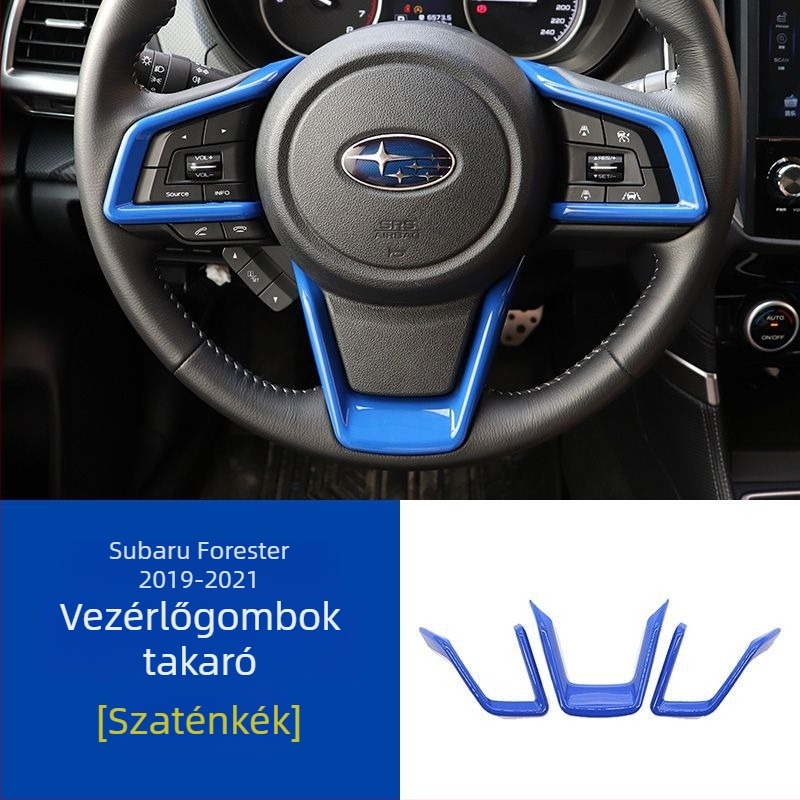 Kormánykerék gombok díszítő elemei Subaru 18-21 Forester/Outback/XV – Spire, logó nélkül, testreszabás nélkül