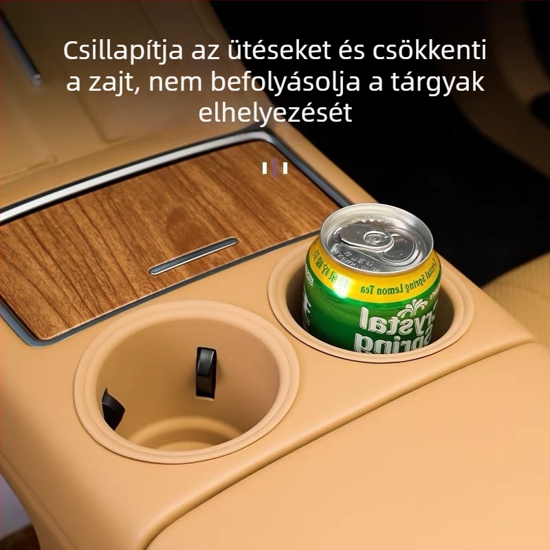 Szilikon középkonzol pohártartó alátét — Zhijie R7-central water coaster, belső kiegészítő, snap-on szerelés