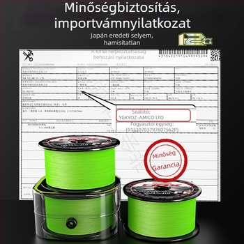 Fő zsinór a horgászathoz, PE anyag, szakítószilárdság 3–33 kg, márka YGKPEJP, dobozban 100 darab