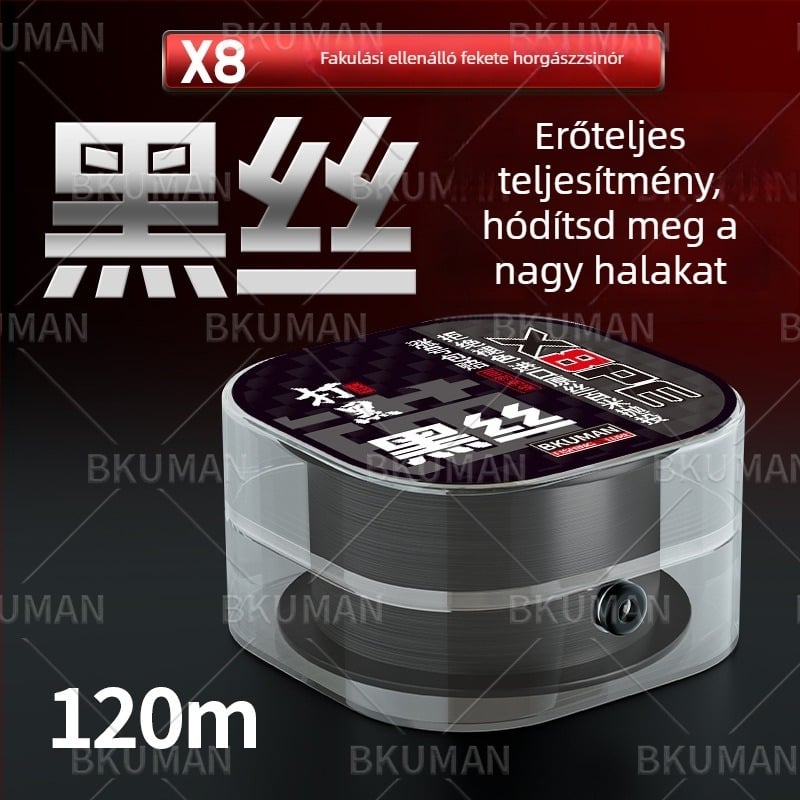 Fő zsinór a horgászathoz, PE anyag, szakítószilárdság 3–33 kg, márka YGKPEJP, dobozban 100 darab