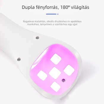 Kézben tartható körömlakk-gél lámpa, modell 02, hazai márka