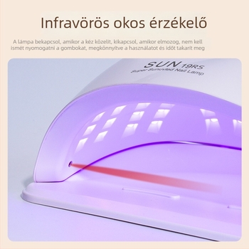 Gél-lámpa a körmök szárításához, kettős kéz LED fényforrással, 189W, nagy teljesítmény, otthoni használatra