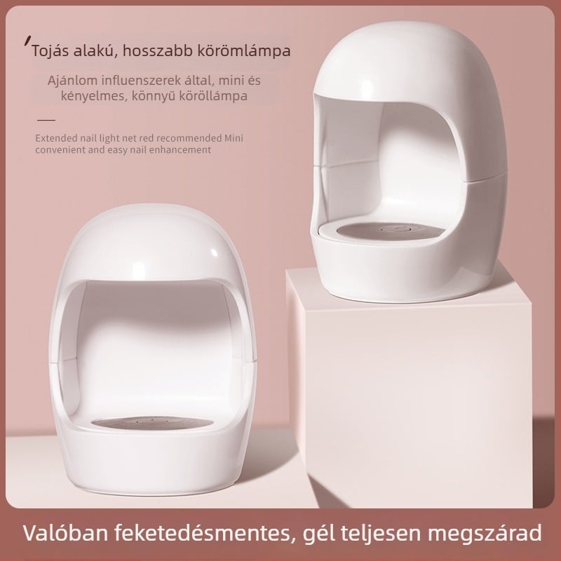 Hordozható UV körömgép gél-lakhoz, DIY köröm dizájn, műanyag, 85 g
