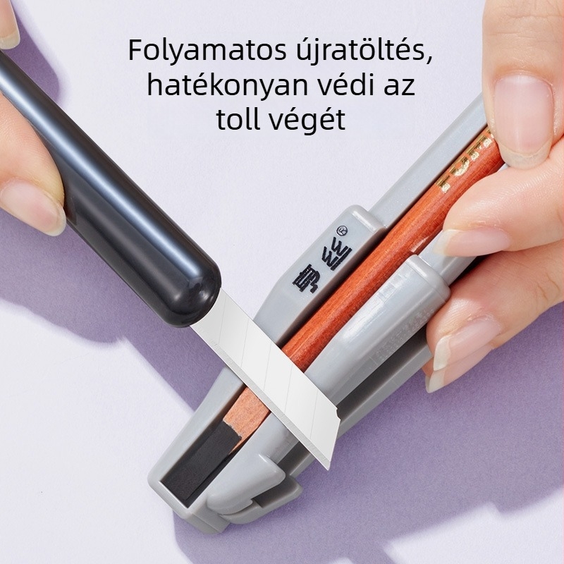 Hengsi szemöldökceruza reszelő – faanyagú Duckbill dizájn, új modell