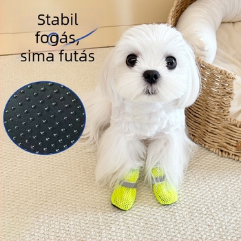 Kutyacipő - Csúszásmentes, Lélegző hálószövet, Puha talp, Poliészter