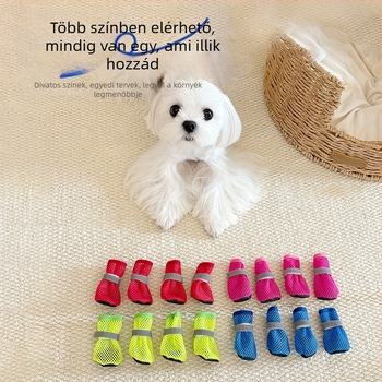 Kutyacipő - Csúszásmentes, Lélegző hálószövet, Puha talp, Poliészter