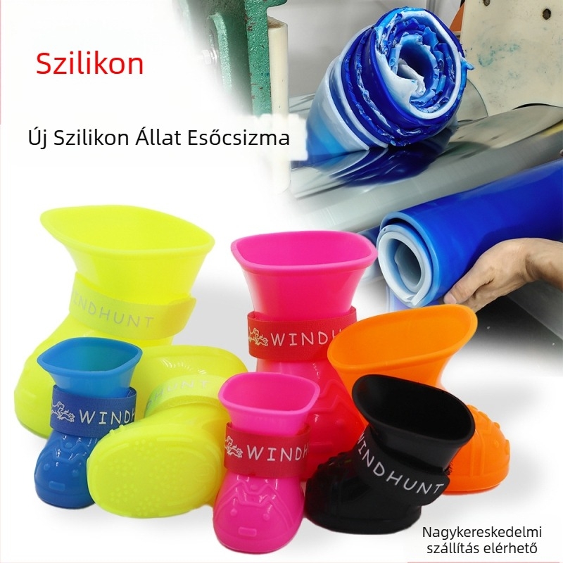 Wind Catcher szilikon kutyacipő — vízálló, csúszásmentes, dekoratív, meleg, kopásálló